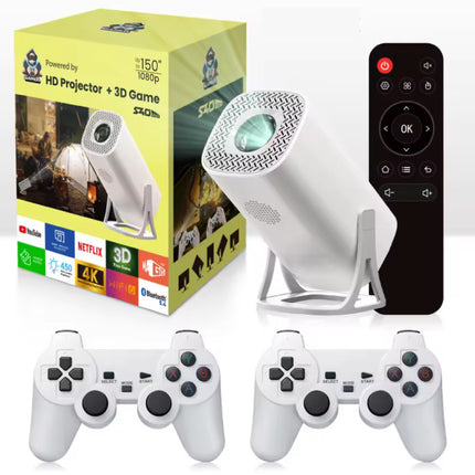 S40 Max Projector - 8000 Lumen - Android 11 Screen Mirroring Beamer Home Media Speler - Wit
