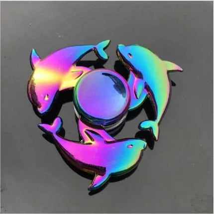 Fidget Spinner - Anti Stress Hand Draaier Speelgoed Toy R118 Metaal Chroma