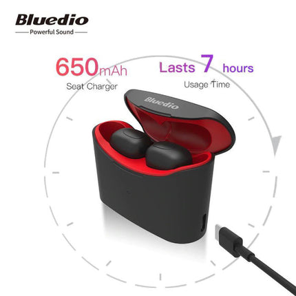 T-Elf Mini TWS Draadloze Bluetooth 5.0 Oortjes Ear Wireless Buds Earphones Earbuds Oortelefoon Rood