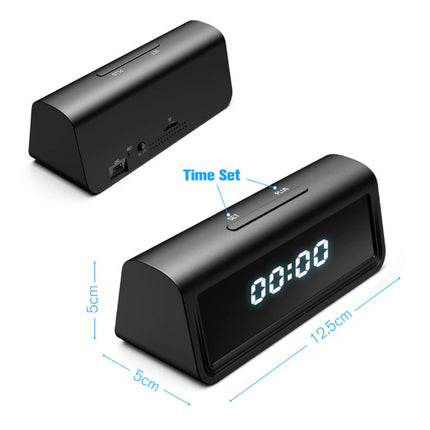 Alarm Klok met 4K Camera en WiFi - Draadloze Smart Home Security Night Vision Motion Detection