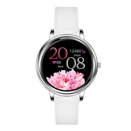 Fashion Smartwatch voor Vrouwen - Fitness Sport Activity Tracker Smartphone Horloge iOS Android - Zilver