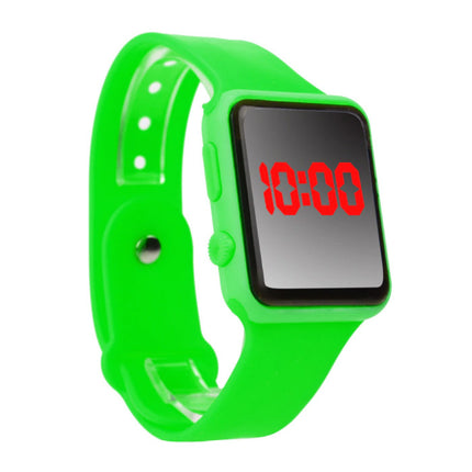 Digitaal Horloge Polsband - Silicoon Bandje LED Scherm Sport Fitness - Groen