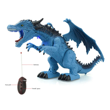Vuur Draak met Afstandsbediening - RC 2.4G Bestuurbaar Speelgoed Dino Robot Rood