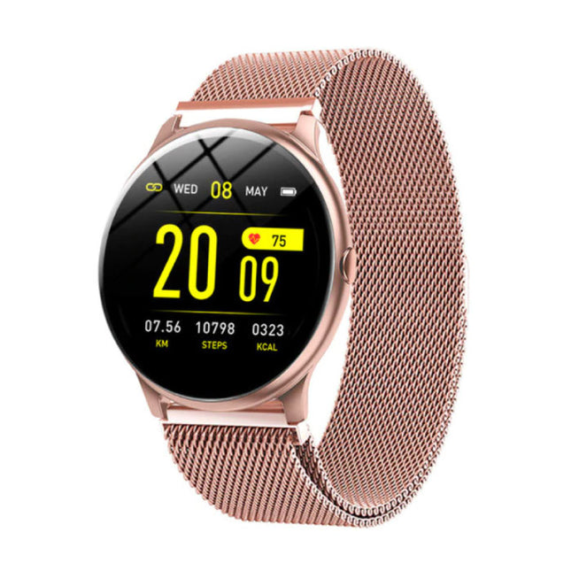2020 Fashion Sports Smartwatch Fitness Sport Activity Tracker Smartphone Horloge iOS Android - Rose Gold