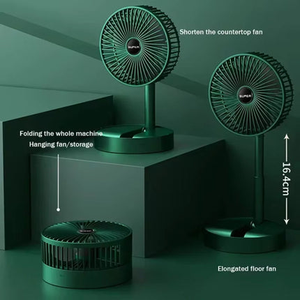 Mini Bureau Ventilator - Opvouwbaar Koelventilator Energiebesparend - Wit