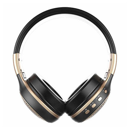 B19 Draadloze Koptelefoon met LED Display en FM Radio - Bluetooth 5.0 Wireless Headphones Stereo Studio Goud