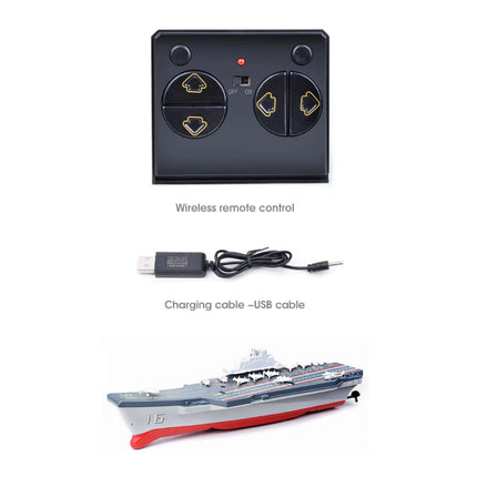 RC Mini Vliegdekschip met Afstandsbediening - Elektrisch Speelgoed Boot Schip Waterdicht