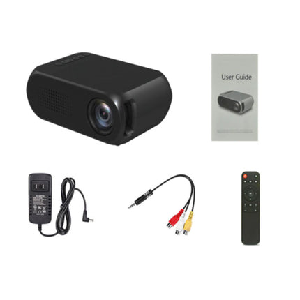 YG320 Mini LED Projector - Scherm Beamer Home Media Speler Zwart