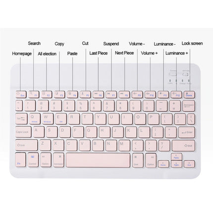Toetsenbord Hoes voor iPad 9.7" (2017) met Draadloze Muis - QWERTY Multifunctionele Keyboard Bluetooth Smart Cover Case Hoesje Blauw