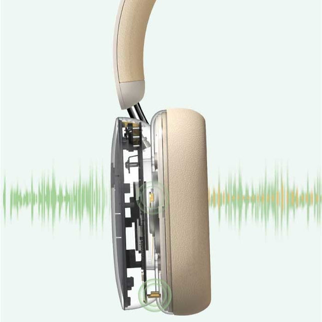 H1 Hybrid Draadloze Koptelefoon met Microfoon - Bluetooth 5.2 Wireless Headset Wit