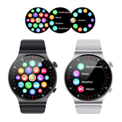 Smartwatch met Hartmonitor en Zuurstofmeter - Sport Health Tracker Horloge - Metaal Bandje - Zilver