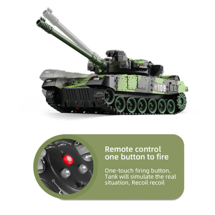 RC Militaire Tank met Afstandsbediening - M1 Leopard 2 Model - Camo Groen