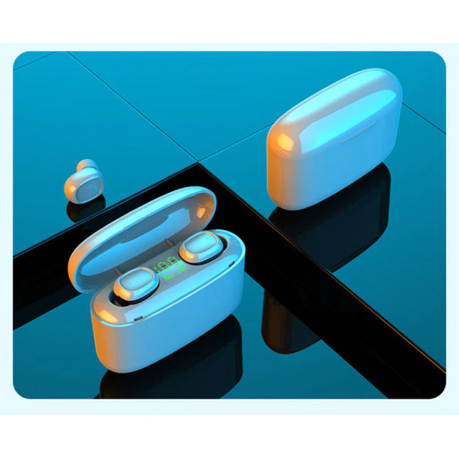 TWS Draadloze Oortjes met Powerbank 3500mAh - Smart Touch Control Bluetooth 5.0 Ear Wireless Buds Earphones Earbuds Oortelefoon Wit
