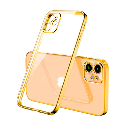 iPhone 11 Pro Hoesje Luxe Frame Bumper - Case Cover Silicone TPU Anti-Shock Groen