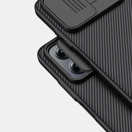Xiaomi Poco X4 GT (5G) CamShield Hoesje met Camera Slide - Shockproof Case Cover Blauw