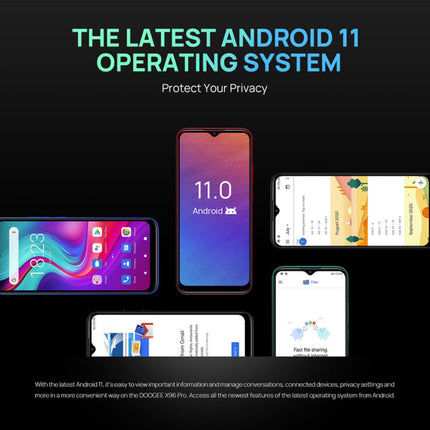 X96 Pro Smartphone Tropical Green - Unlocked SIM Free - 4 GB RAM - 64 GB Opslag - 13MP Quad Camera - 5400mAh Batterij