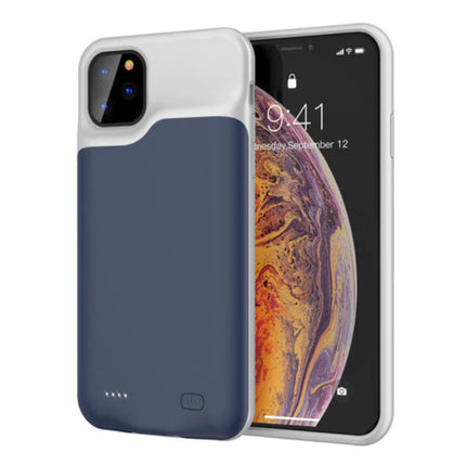 iPhone 11 Slim Powercase 6000mAh Powerbank Hoesje Oplader Batterij Cover Case Blauw