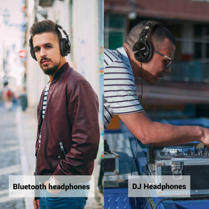 Fusion A70 Studio Bluetooth Koptelefoon met 6.35mm en 3.5mm AUX Aansluiting - Headset met Microfoon DJ Headphones Rood