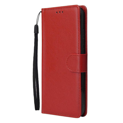 Xiaomi Redmi Note 4 Leren Flip Case Portefeuille - PU Leer Wallet Cover Cas Hoesje Rood