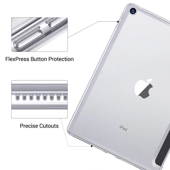iPad Mini 4  Leren Vouwbare Cover Hoesje Case Zwart