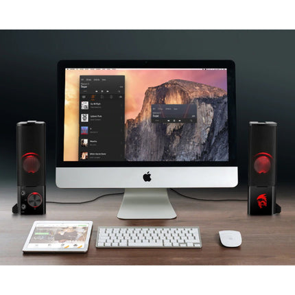 Orpheus GS550 Home Stereo Luidspreker Set - 2 in 1 Stereo Speakers Soundbar Luidsprekers Box Zwart