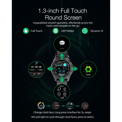 BW-HL3 Smartwatch Smartband Smartphone Fitness Sport Activity Tracker Horloge IPS iOS Android iPhone Samsung Huawei Zwart