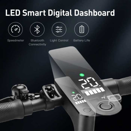 I9 Max Vouwbare Elektrische Scooter - Off-Road Smart E Step met App - 500W - 25 km/u - 8.5 inch Wielen - Zwart
