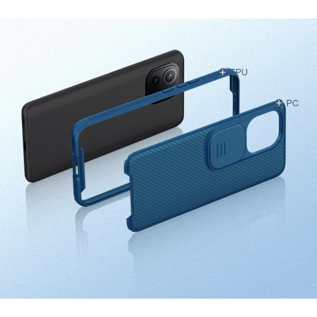 Xiaomi Mi 11 CamShield Pro Hoesje  met Camera Slider - Shockproof Case Cover Cas TPU Zwart