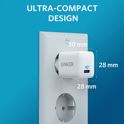 Nano USB Stekkerlader Fast Charge - 18W Quick Charge 3.0 - Muur Oplader Thuislader Adapter Wit