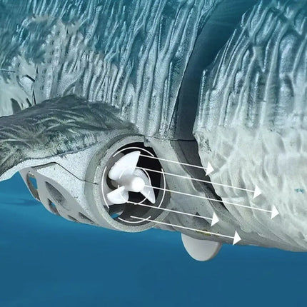 RC Mosasaurus met Afstandsbediening - Bestuurbaar Speelgoed Robot Vis Draadloos Geel