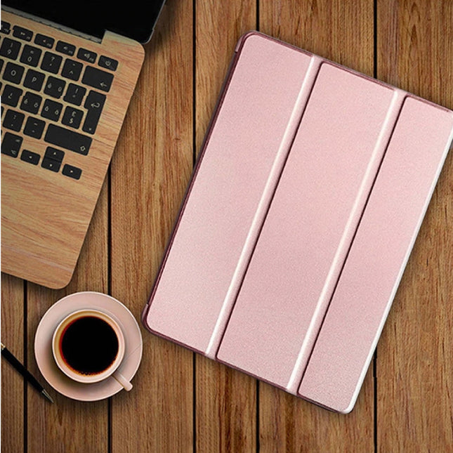 iPad Pro 9.7" (2016)  Leren Vouwbare Cover Hoesje Case Roze