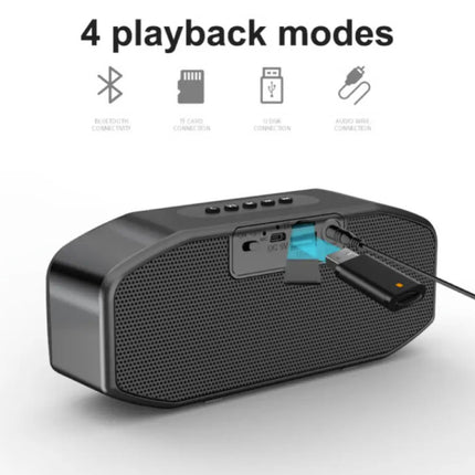 Draadloze Luidspreker - FM Radio Wekker Bluetooth 5.0 Soundbar - Roze