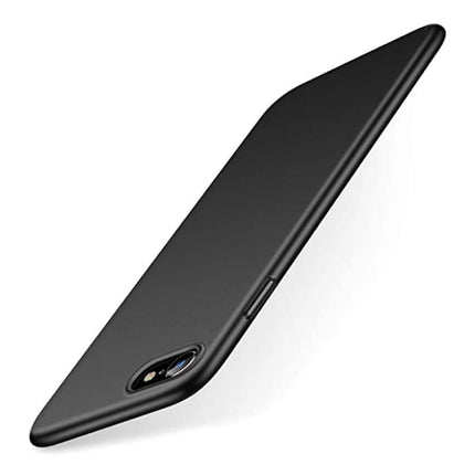 iPhone 8 Ultra Dun Hoesje - Hard Matte Case Cover Zwart 