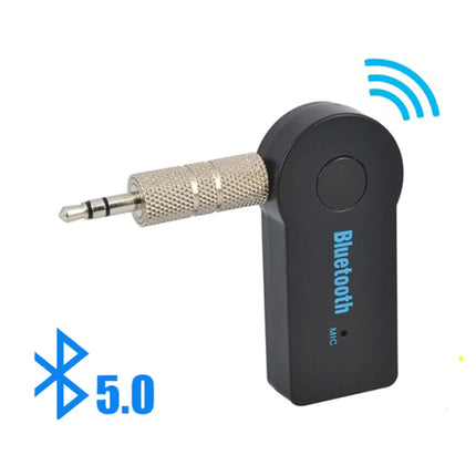 Bluetooth 5.0 Ontvanger Transmitter AUX Jack 3.5mm - Draadloze Adapter Audio Receiver Streamen Handsfree Bellen + Microfoon