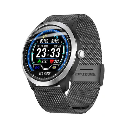 Sports Smartwatch N58 ECG+PPG Fitness Sport Activity Tracker Smartphone Horloge iOS Android iPhone Samsung Huawei Zwart Metaal