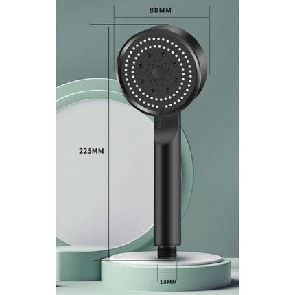 Turbo Vol Douchekop - Hoge Druk 5-modi Badkuip Badkamer Douche - Zwart