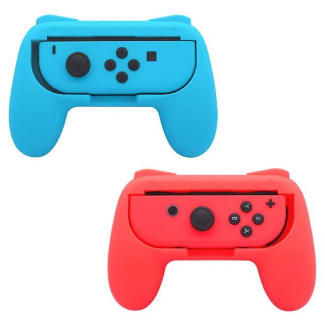 2-Pack Controller Grip voor Nintendo Switch Joy-Cons  - NS Gamepad Handgrip Handvat Rood-Blauw