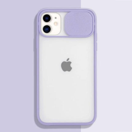 iPhone 13 Pro Camera Bescherming Hoesje - Zachte TPU Transparante Lens Case Cover Paars