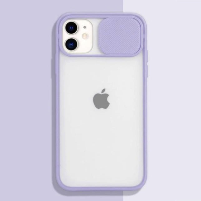 iPhone 13 Pro Camera Bescherming Hoesje - Zachte TPU Transparante Lens Case Cover Paars