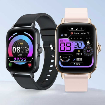 P28 Smartwatch Siliconen Bandje Fitness Sport Activity Tracker Horloge Android iOS Zilver