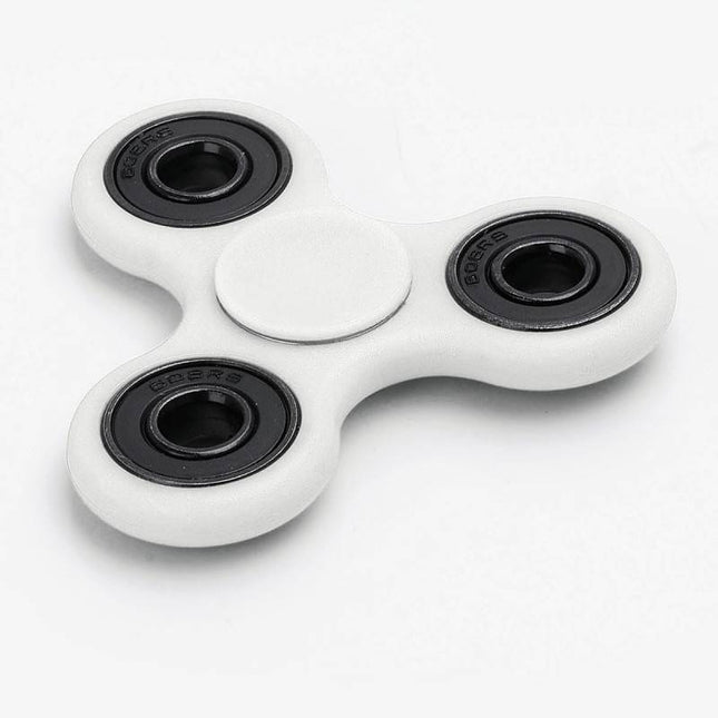 Standard Tri Fidget Hand Spinner Anti Stress Draaier Toy Wit