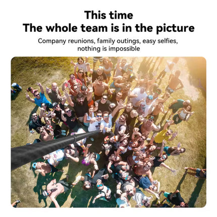 Koolstofvezel Selfie Stick 1,2 Meter - Intrekbare Vlog Statief Monopod Selfiestick - Zwart