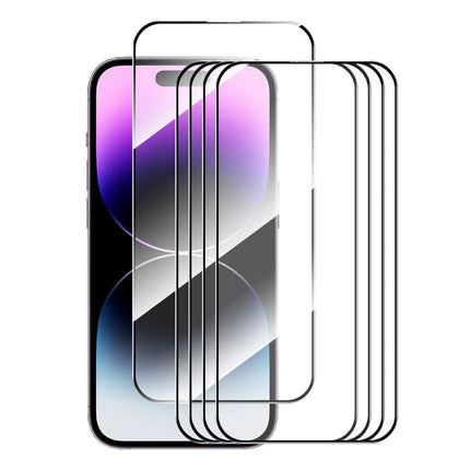 5-Pack iPhone 16 Plus Screen Protector - Tempered Clear Glass Film