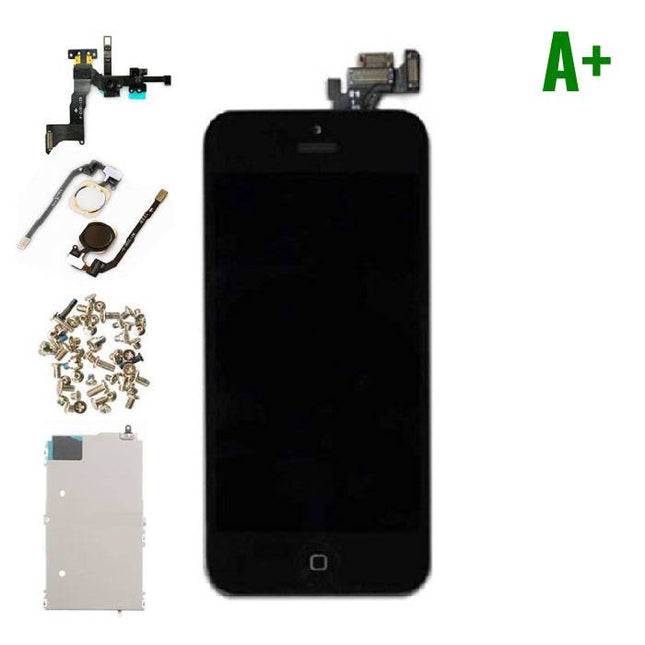 iPhone 5 Voorgemonteerd Scherm (Touchscreen + LCD + Onderdelen) A+ Kwaliteit - Zwart