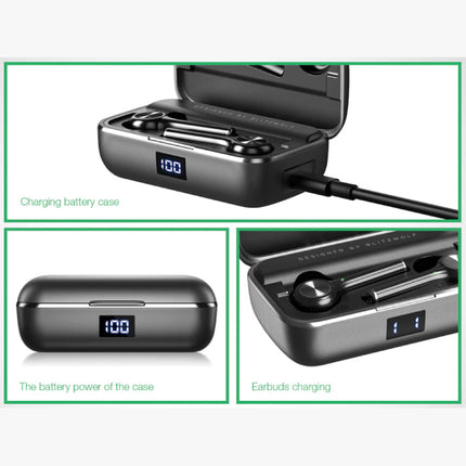 BW-FYE6 Draadloze Oordopjes - TWS Sport Oortjes True Touch Control Oordopjes Bluetooth 5.0 Wireless Buds Earphones Oortelefoon Zwart