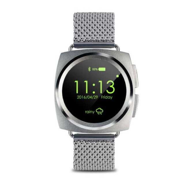 Originele A11 Smartwatch Smartphone Fitness Sport Activity Tracker Horloge OLED Android iOS iPhone Samsung Huawei Zilver Metaal