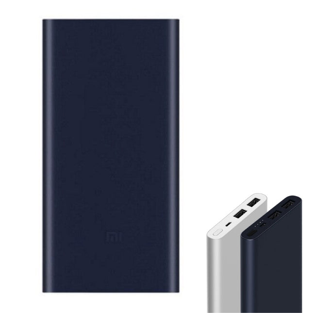 Mi Powerbank 2 - 10.000mAh met 2 Oplaadpoorten  - LED Batterijstatus Externe Noodaccu Batterij Oplader Charger Blauw