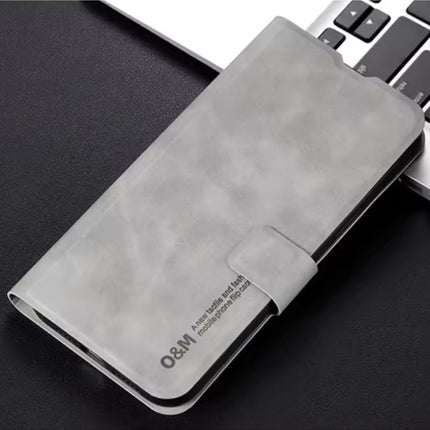 Xiaomi Poco X6 Pro Flip Case - Wallet Cover Portefeuille Kunstleer Hoesje - Grijs