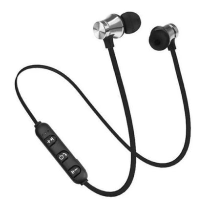 Draadloze Oortjes met Nekband Kabel - Oordopjes TWS Bluetooth 4.2 Earphones Earbuds Oortelefoon Zilver