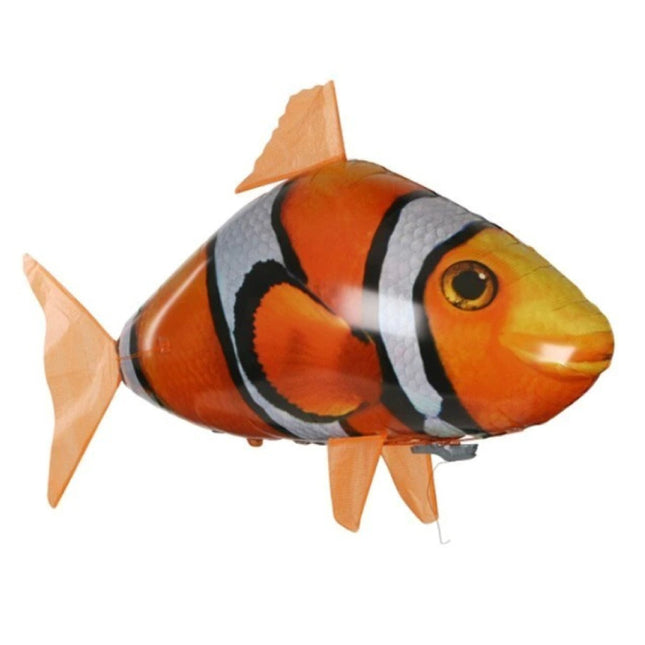 Opblaasbare RC Anemoonvis Ballon Drone met Afstandsbediening - Speelgoed Bestuurbaar Robot Vis Dier Oranje